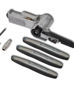 VidaXL Luchtdruk/pneumatische schuurmachine met 3 banden