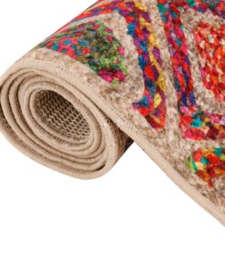 VidaXL Vloerkleed wasbaar anti-slip 190x300 cm meerkleurig