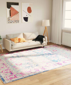 VidaXL Vloerkleed wasbaar anti-slip 190x300 cm meerkleurig