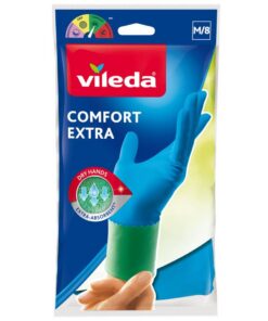 Vileda Handschoenen Comfort Extra Werkhandschoenen M Latex/Blauw