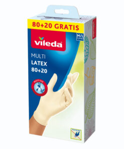 Vileda Natural Latex Handschoenen M/L 100 Stuks