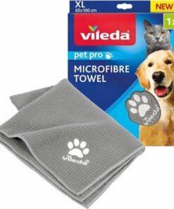 Vileda PetPro Microvezelhanddoek XL met Honingraatstructuur Grijs