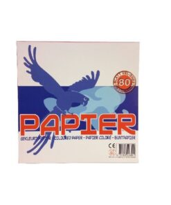 Vouw en Tekenblad 16x16 Wit/Gekleurd 80stuks