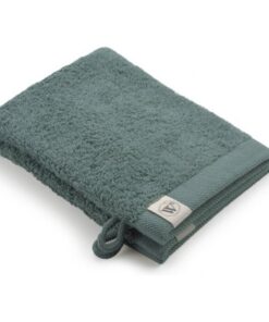 Walra Washand 16x21 cm 2 Stuks Gerecycled Katoen/Donkergroen