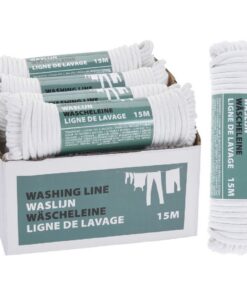 Waslijn Polyester 15M Wit