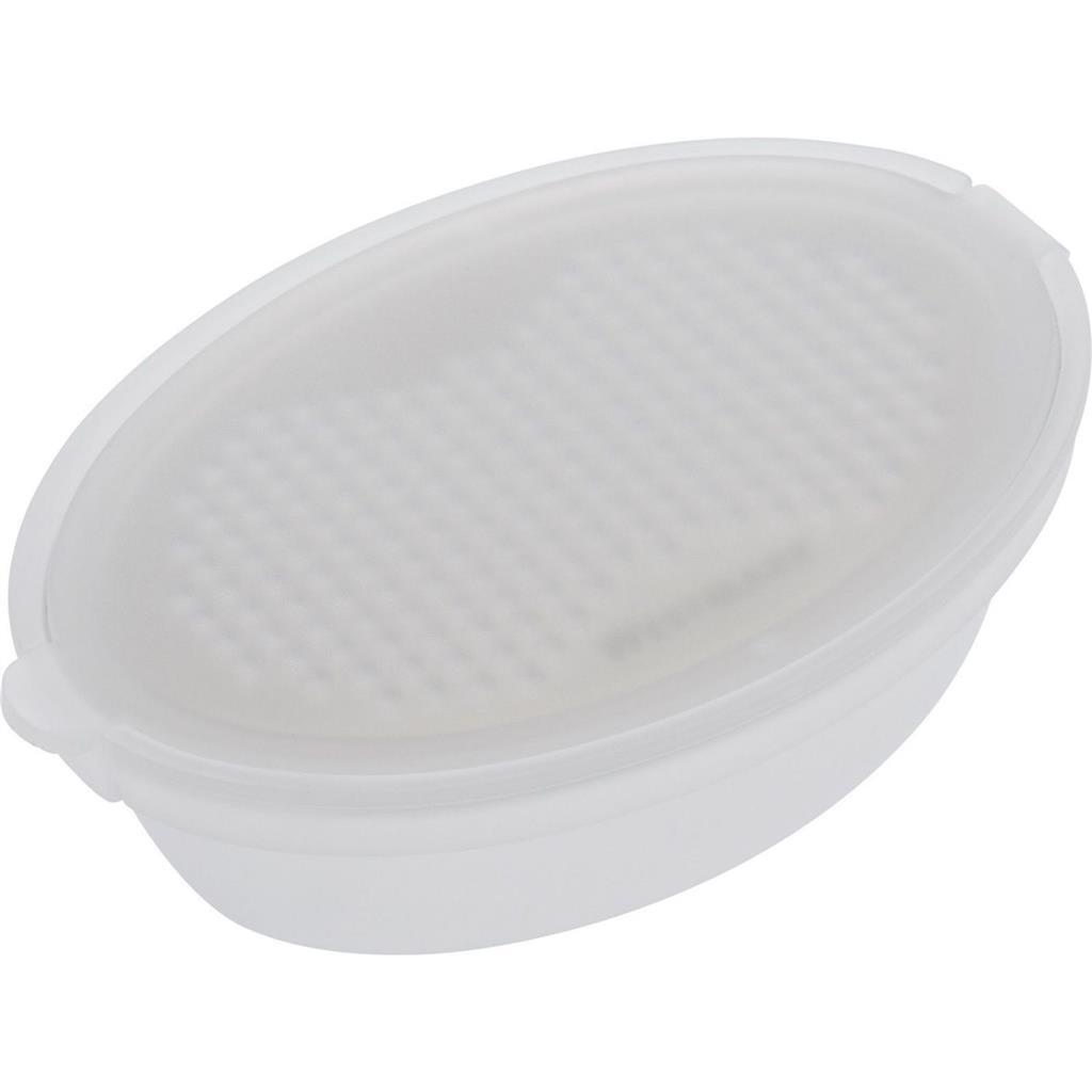 Westmark Nootmuskaatrasp met Bakje RVS/Wit - Image 4