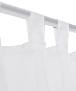 Witte Vitrage 140 x 225 cm 2 stuks