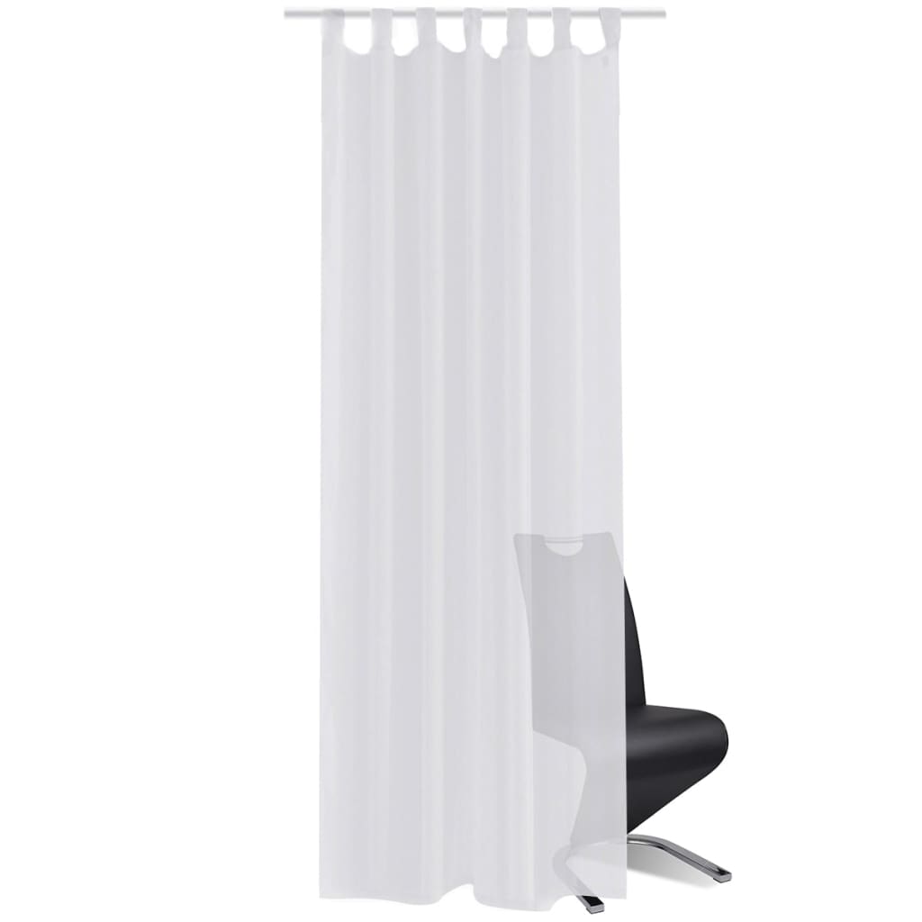 Witte Vitrage 140 x 225 cm 2 stuks - Image 3