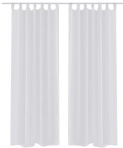 Witte Vitrage 140 x 225 cm 2 stuks