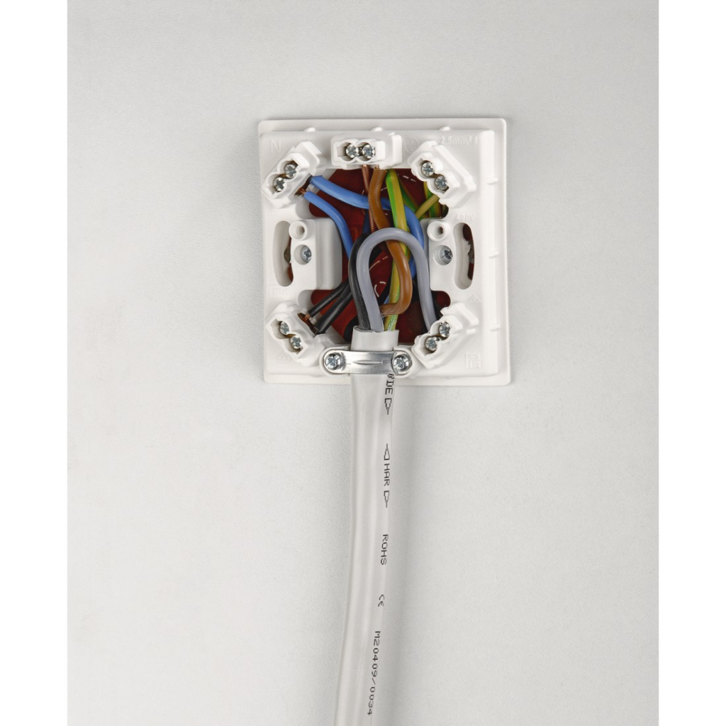 Xavax Aansluitkabel voor Elektrische Haard 150 cm Wit - Image 2