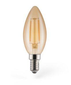 Xavax LED-Gloeidraad Vintagelamp Kaars E14 180lm 2W Warm Wit