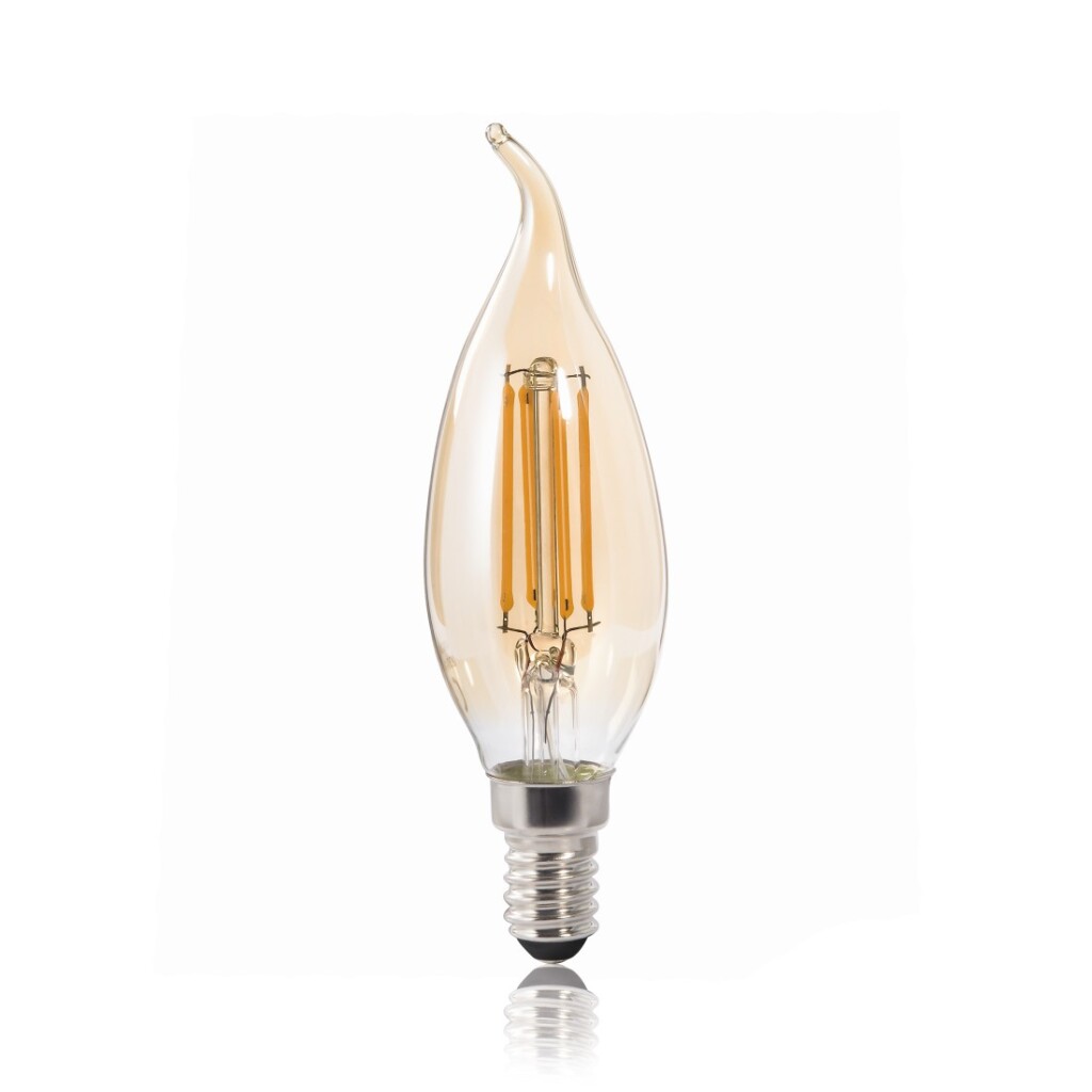 Xavax Led-gloeidraad E14 400lm Vervangt 35W Windvlaag-kaars Amber Warm Wit - Image 2