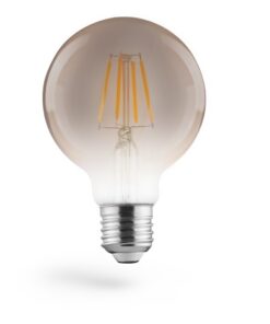 Xavax Led-gloeidraad E27 450lm 6W Vintagelamp Bol 80 Warm Wit
