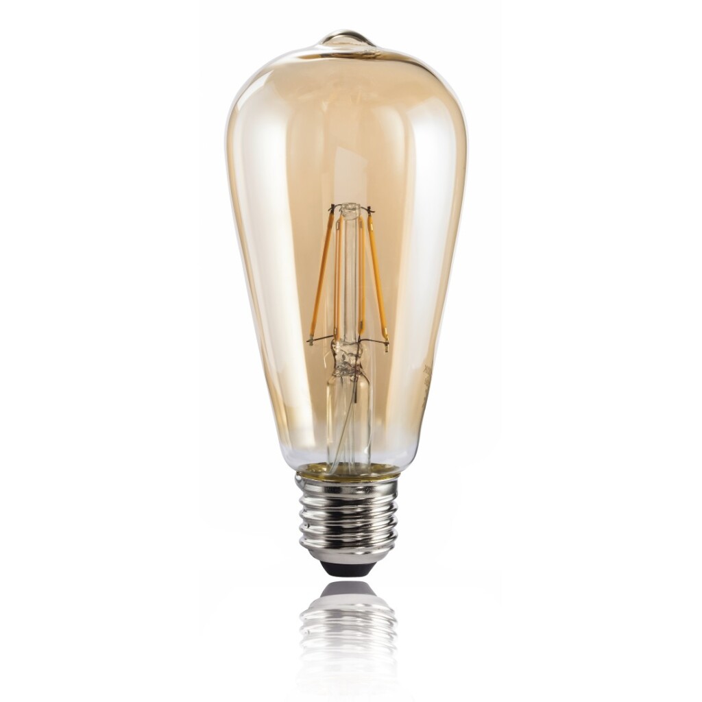 Xavax Led-gloeidraad E27 685lm Vervangt 53W Vintagelamp Dimbaar Amber Warm Wit - Image 2