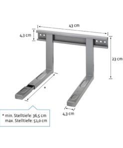 Alternative view of Xavax Muurbeugel Magnetron Zilver