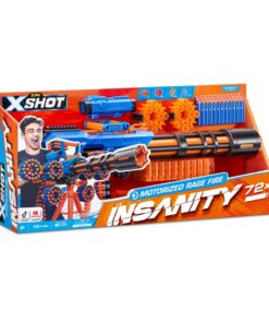 Zuru X-Shot Insanity Motorized Rage Fire Blaster + 72 Darts