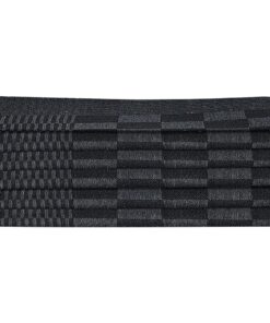 vidaXL 10-delige Keukendoekenset katoen zwart en grijs