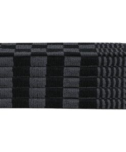 vidaXL 10-delige Keukendoekenset katoen zwart en grijs