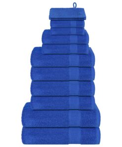 vidaXL 12-delige Handdoekenset FROGN 360 g/m² blauw