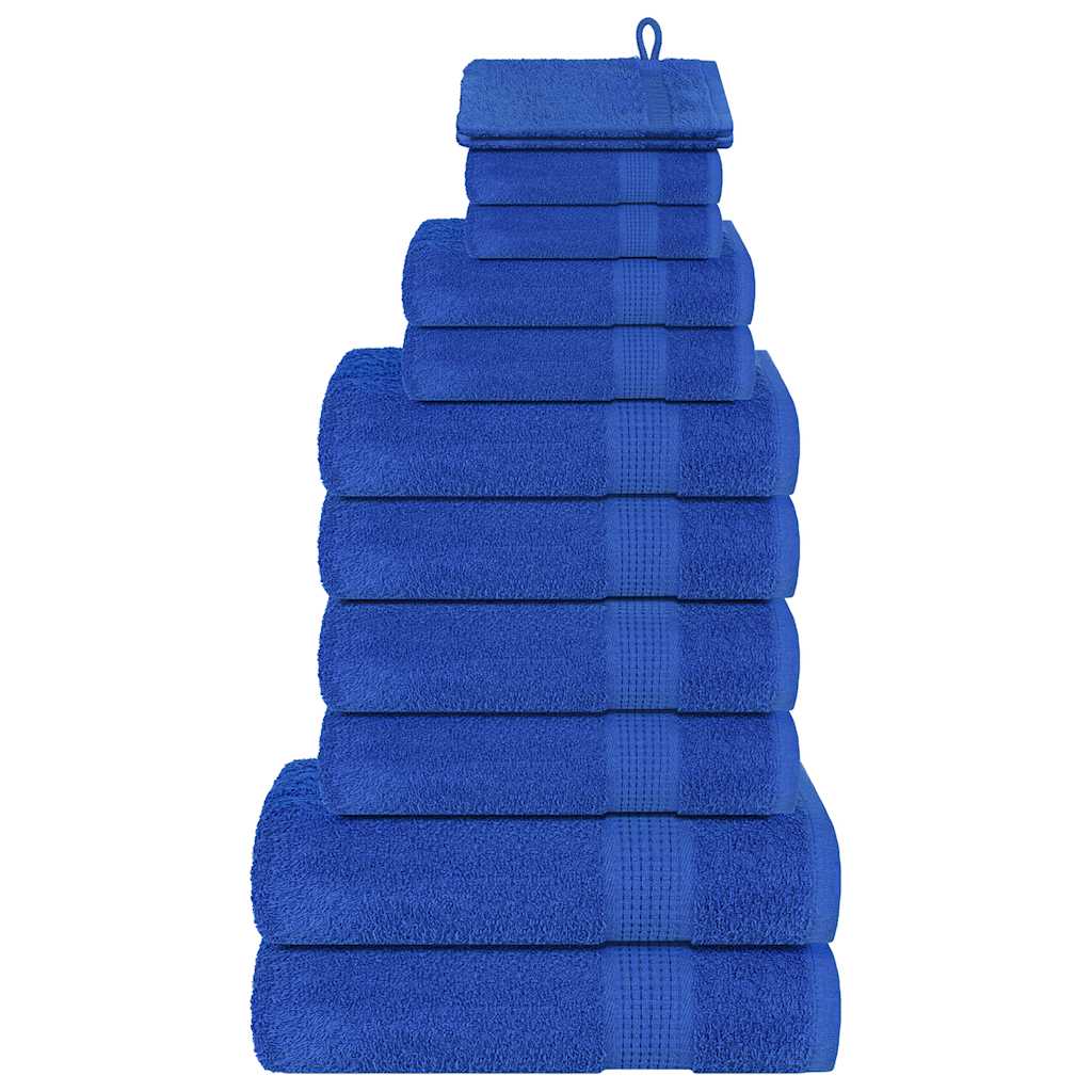 vidaXL 12-delige Handdoekenset FROGN 360 g/m² blauw
