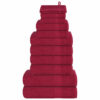 vidaXL 12-delige Handdoekenset FROGN 360 g/m² bordeaux