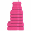 vidaXL 12-delige Handdoekenset FROGN 360 g/m² roze