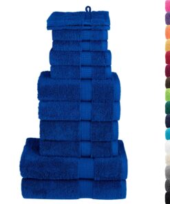 vidaXL 12-delige Handdoekenset SOLUND 600 g/m² blauw