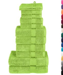 vidaXL 12-delige Handdoekenset SOLUND 600 g/m² groen