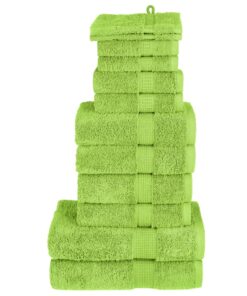 vidaXL 12-delige Handdoekenset SOLUND 600 g/m² groen