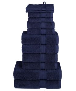 vidaXL 12-delige Handdoekenset SOLUND 600 g/m² marineblauw