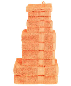 vidaXL 12-delige Handdoekenset SOLUND 600 g/m² oranje