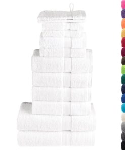 vidaXL 12-delige Handdoekenset SOLUND 600 g/m² wit
