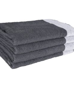 vidaXL 12-delige Keukendoekenset katoen grijs