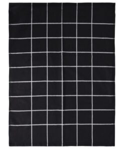 vidaXL 12-delige Keukendoekenset katoen zwart