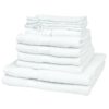 vidaXL 12-delige handdoekenset katoen 500 g/m² wit