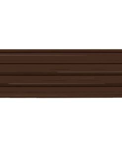 vidaXL 12 st Dakpanelen gegalvaniseerd staal bruin