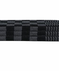 vidaXL 15-delige Keukendoekenset katoen zwart