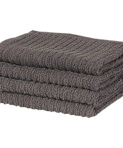 vidaXL 15-delige Keukendoekenset katoen zwart