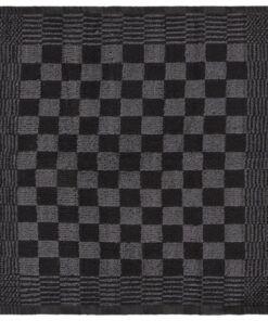 vidaXL 15-delige Keukendoekenset katoen zwart