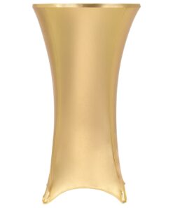vidaXL 2 st Tafelhoezen stretch 60 cm goud