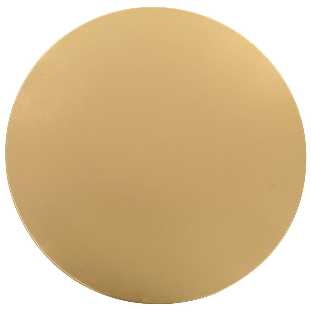 vidaXL 2 st Tafelhoezen stretch 70 cm goud