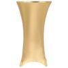 vidaXL 2 st Tafelhoezen stretch 70 cm goud