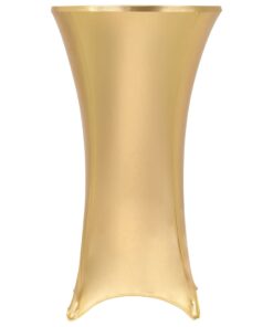 vidaXL 2 st Tafelhoezen stretch 70 cm goud