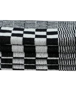 vidaXL 20-delige Keukendoekenset katoen zwart en wit