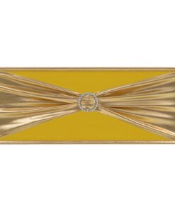 vidaXL 25 st Stoellint met diamant stretch goud