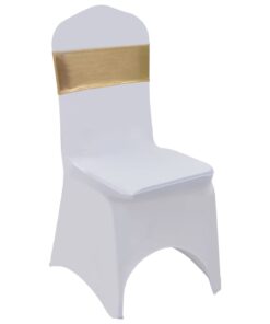 vidaXL 25 st Stoellint met diamant stretch goud