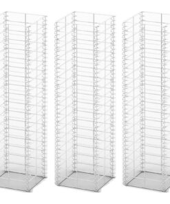 vidaXL 3-delige Schanskorfset 25x25x100 cm gegalvaniseerd draad