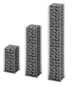 vidaXL 3-delige Schanskorfset gegalvaniseerd draad