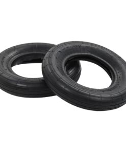 vidaXL 4-delige Kruiwagenbanden- en binnenbandenset 3.50-8 4PR rubber