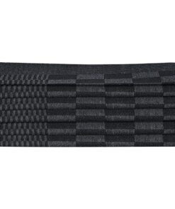 vidaXL 50-delige Keukendoekenset katoen zwart en grijs